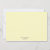 ネイビー素朴ブルーサンフラワー│デイジー婚約パーティ 招待状 (裏面)