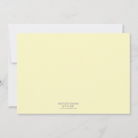 ネイビー素朴ブルーサンフラワー│デイジー婚約パーティ 招待状 (裏面)