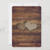 ネイビー素朴ブルーヒマワリのストリングラ結婚イト 招待状 (裏面)