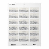 ネイビー素朴ブルーワイナリーマウンテンスケッチアドレス ラベル (フルシート)