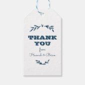 ネイビー素朴ベイビーシャワー特典 ギフトタグ (正面)