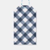 ネイビー素朴ベイビーシャワー特典 ギフトタグ (裏面)