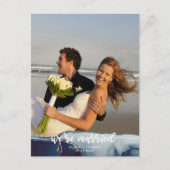 ネイビー結婚したプモダンフォト落成発表 ポストカード (正面)