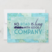 ネイビー結婚ズアコモデーションインサートカード (裏面)