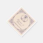 ネイビー結婚ナプキンスの名前タロットカード星月 スタンダードカクテルナプキン (角)
