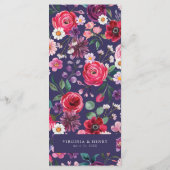 ネイビー結婚フローラ メニュー (裏面)