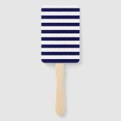 ネイビー結婚ブルーのイベント順序 ハンドファン (裏面)