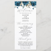 ネイビー結婚ブルーフローラ式プログラム プログラム (正面)