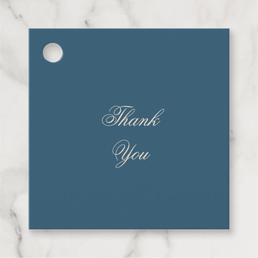 ネイビー結婚ホワイト フェイバータグ (正面)