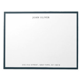 ネイビー縁どブルーフォーマルズ ノートパッド