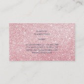 ネイビー聴診器 輝くハート 健康 名刺 (裏面)