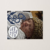 ネイビー航海のいかりパターン ジグソーパズル (横)