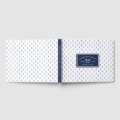 ネイビー航海のいかりブライダルシャワー ゲストブック (全面)