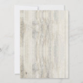 ネイビー航海のいかり素朴ビーチ結婚式 招待状 (裏面)