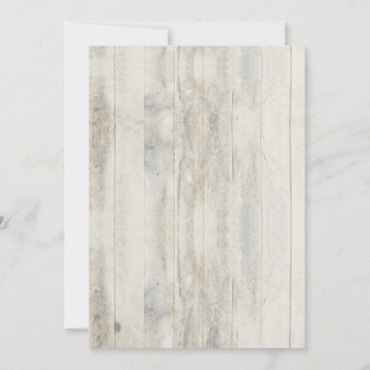 ネイビー航海のいかり素朴ビーチ結婚式 招待状 (裏面)