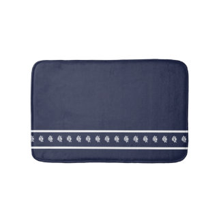 ネイビー航海のアンジェルフィッシュ海沿いの白 バスマット