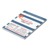 ネイビー航海のカニベビーシューウィーフキャンディラッパー ノートパッド (回転)