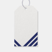 ネイビー航海のシーホース結婚ズ歓迎バッグ ギフトタグ (裏面)