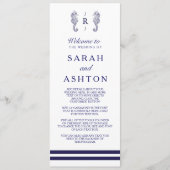 ネイビー航海のシーホース結婚式 プログラム (正面)