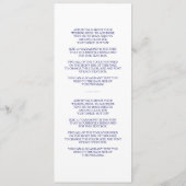 ネイビー航海のシーホース結婚式 プログラム (裏面)