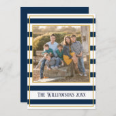 ネイビー航海のストライプクラシック シーズンカード (正面/裏面)