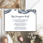 ネイビー航海のタコ新婚旅行カード エンクロージャーカード