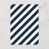 ネイビー航海のタコ私たちのハネムーンウィッシュカード エンクロージャーカード (裏面)