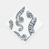 ネイビー航海のタコ紙ナプキンス スタンダードランチョンナプキン (角)