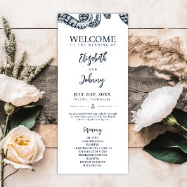 ネイビー航海のタコ結婚のセレモニー プログラム