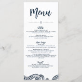 ネイビー航海のタコ結婚のフラットプレートメニュー メニュー (正面)