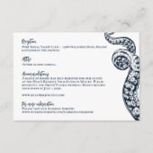 ネイビー航海のタコ結婚の情報カード エンクロージャーカード (正面)