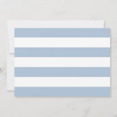 ネイビー航海のダスティブルーいかり結婚の写真 セーブザデート (裏面)