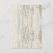 ネイビー航海のドリフトウッドビーチ結婚式詳細 エンクロージャーカード (裏面)