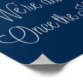 ネイビー航海のノット選択シートNot Side Sign ポスター (角)