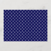 ネイビー航海のフラットノートカード ノートカード (裏面)