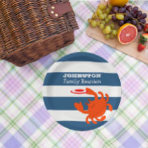 ネイビー航海のフリスビーパーソナライズされたガニ