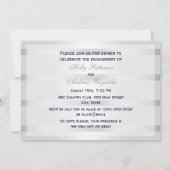 ネイビー航海のブルいかりシルバーウエットBG H婚約 招待状 (裏面)