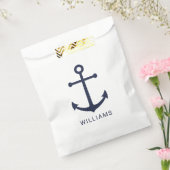 ネイビー航海のブルーいかりと名前をカスタムする フェイバーバッグ (封をした状態)