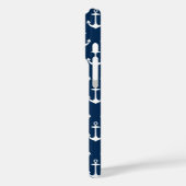 ネイビー航海のブルーいかりパターン Case-Mate iPhoneケース (裏面 / 左)