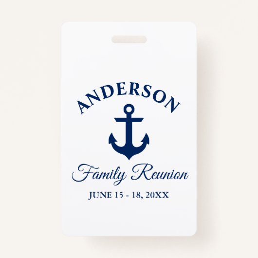 ネイビー航海のブルーいかりファミリー懇親会 バッジ (正面)