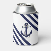 ネイビー航海のブルーいかりロープ/ブルーストライプ 缶クーラー (缶裏面)
