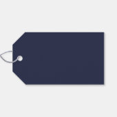 ネイビー航海のブルーいかり結婚ズアドバイス&ウィッシュ ギフトタグ (裏面横)