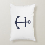 ネイビー航海のブルーいかり アクセントクッション (正面(垂直))