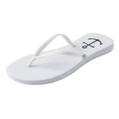 ネイビー航海のブルーいかり ビーチサンダル (アングル)