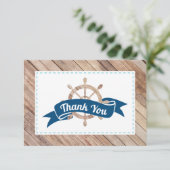 ネイビー航海のブルーとアクアのサンキューカード サンキューカード (スタンド正面)