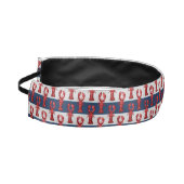 ネイビー航海のブルーとグレーのロブスターのストライプ アスレチックヘッドバンド (左)