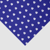 ネイビー航海のブルーの夏の海の帆船パターン 薄葉紙 (詳細)