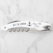 ネイビー航海のブルーウェディング ソムリエナイフ (裏面)