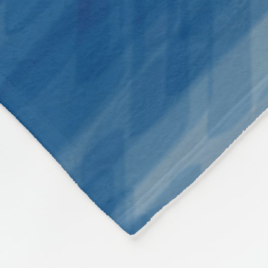 ネイビー航海のブルーウェルカムクアボードボートネームいかり フリースブランケット (角)