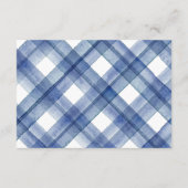 ネイビー航海のブルークルーズ結婚ズ エンクロージャーカード (裏面)